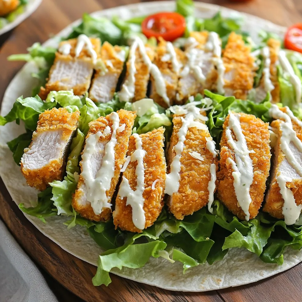 Air Fryer Crispy Chicken Caesar Wraps Recipe Easy