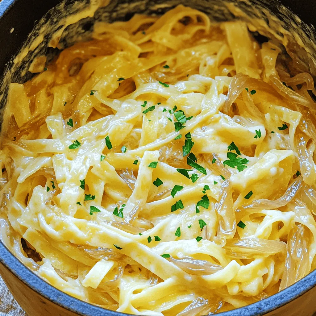 One Pot French Onion Pasta Flavorful and Savory Dish