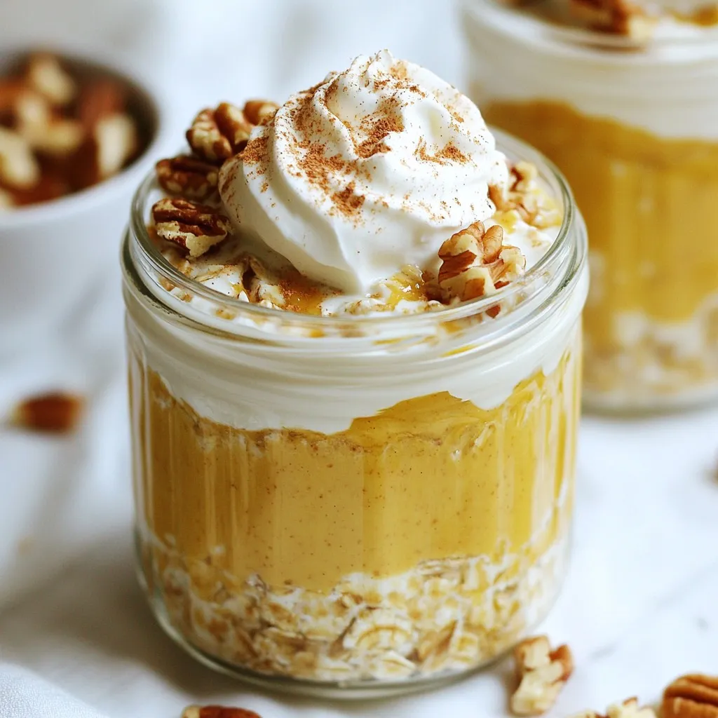 Pumpkin Pie Overnight Oats Cozy and Healthy Breakfast