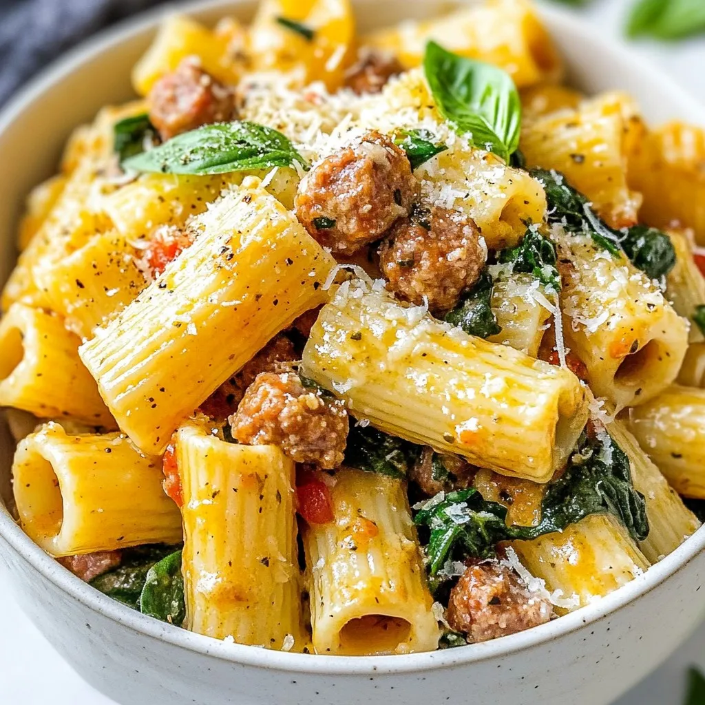 Creamy Italian Sausage Rigatoni Flavorful Comfort Meal