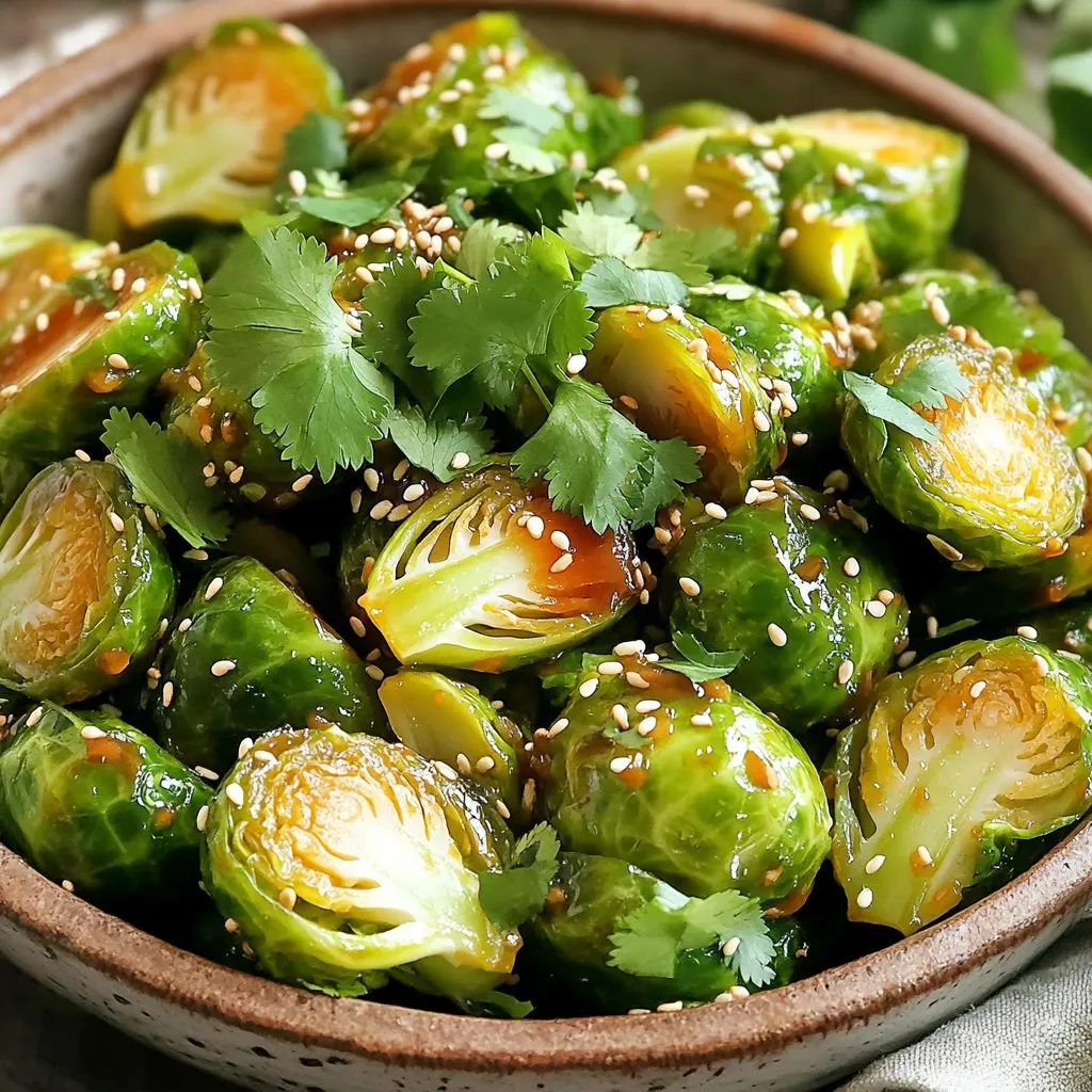 Sweet Chili Glazed Brussels Sprouts Air Fryer Delight