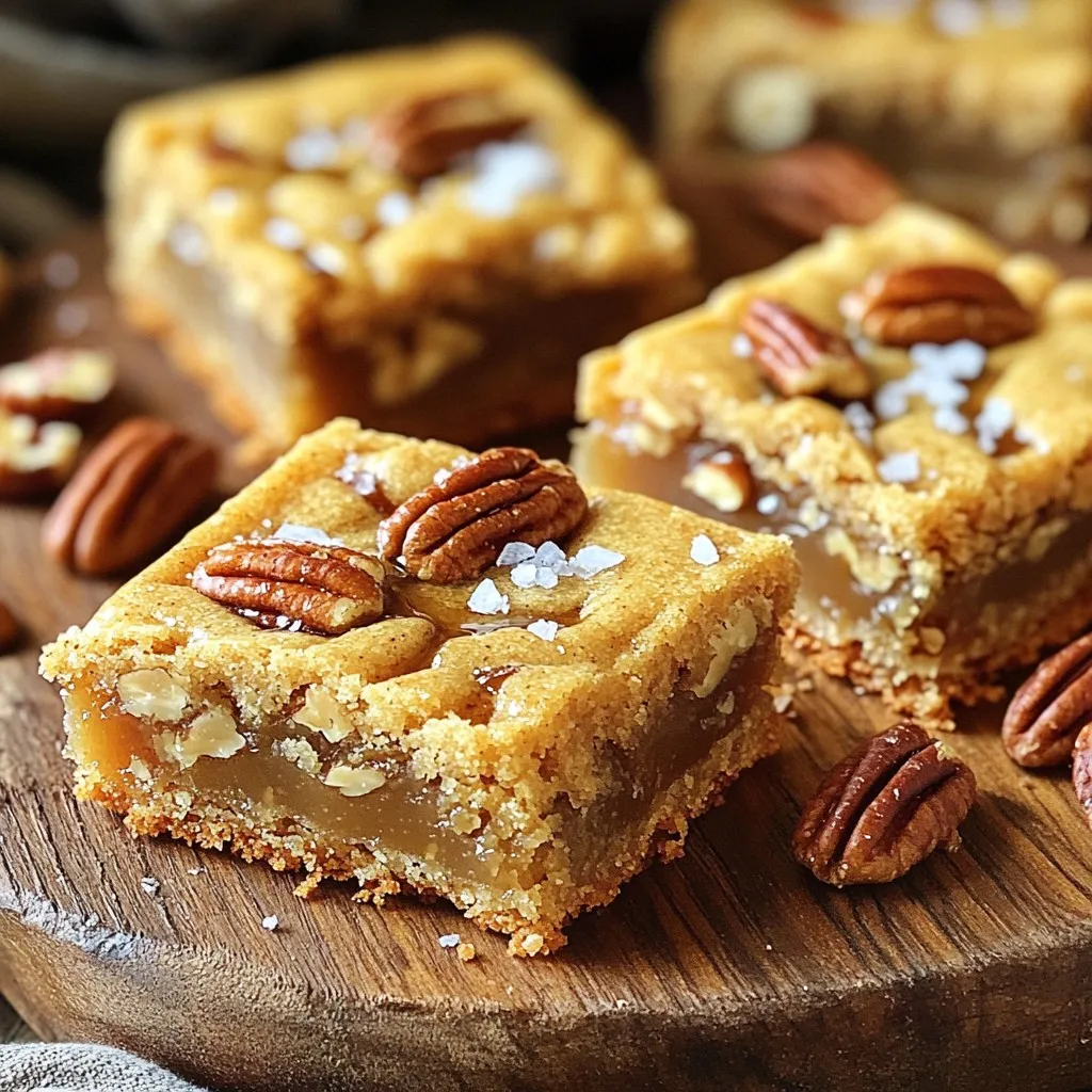 Salted Maple Pecan Cookie Bars Easy and Tasty Treat