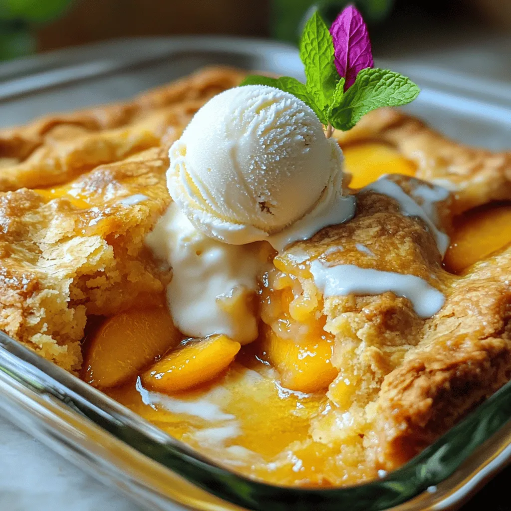 Super Easy Peach Cobbler Delightful and Simple Treat