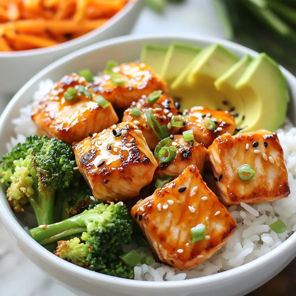 Bang Bang Salmon Bites Bowls Flavorful Meal Prep