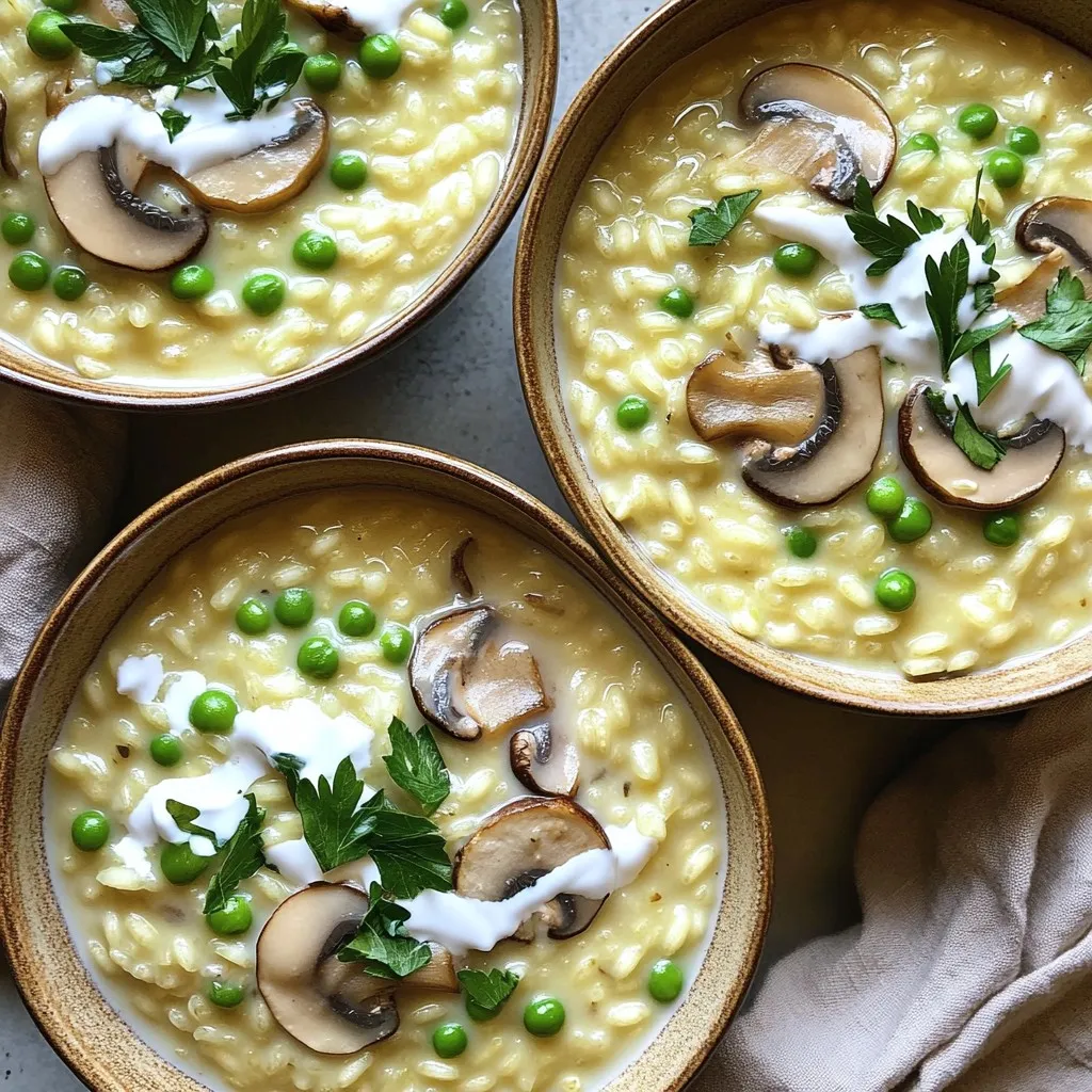 Slow Cooker Creamy Mushroom Risotto Comforting Meal
