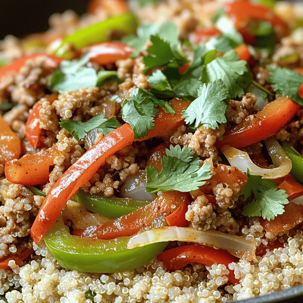 Easy Ground Turkey and Peppers Stir-Fry Quick Meal