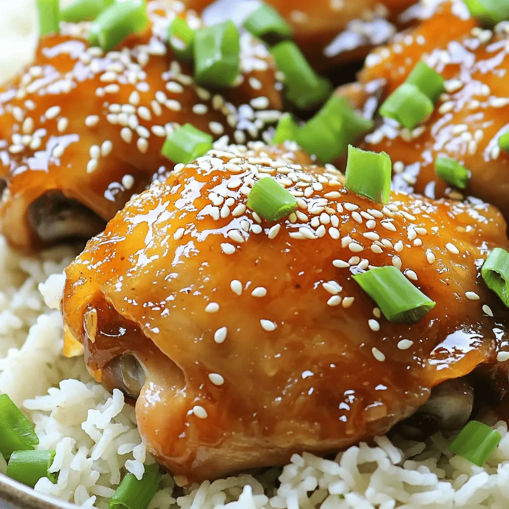 Slow Cooker Honey Garlic Chicken Thighs Delicious Meal