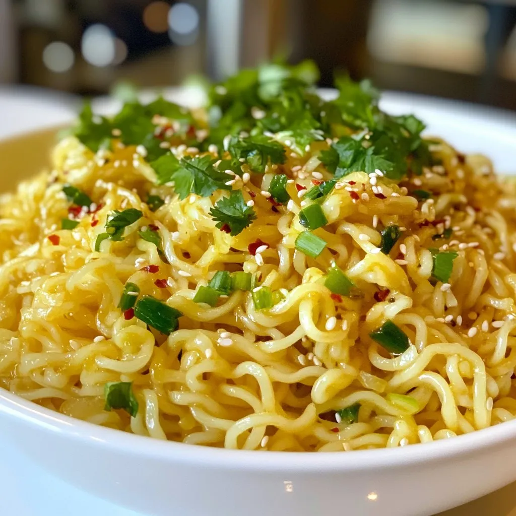 Minute Garlic Butter Ramen Noodles Quick and Tasty Meal