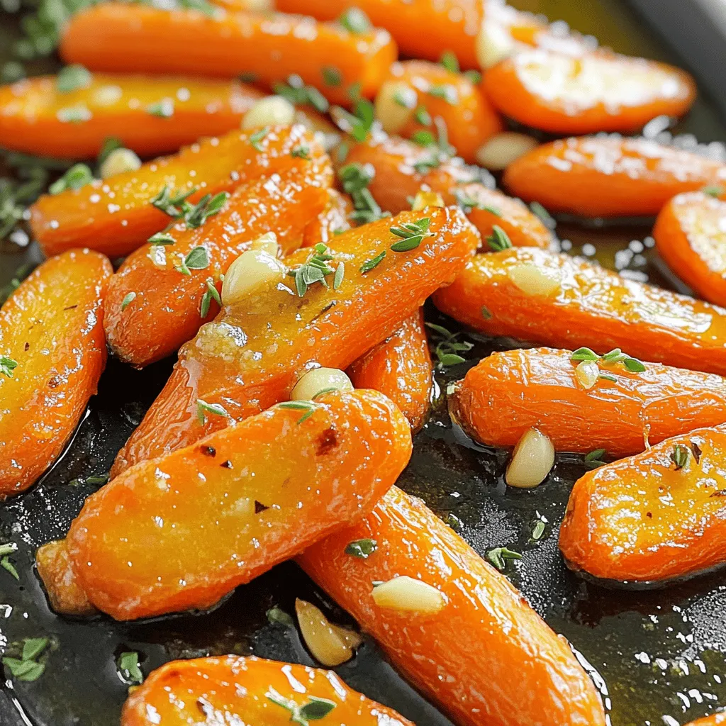 Honey Garlic Butter Roasted Carrots Tasty Side Dish