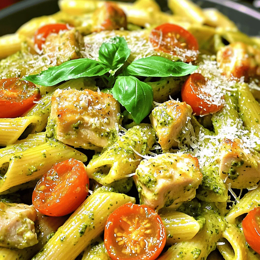 Creamy Chicken Pesto Pasta Simple and Tasty Meal