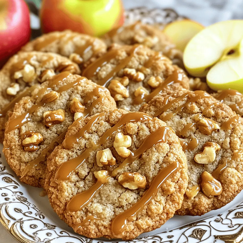 Crumbl Copycat Caramel Apple Cookies Easy Recipe