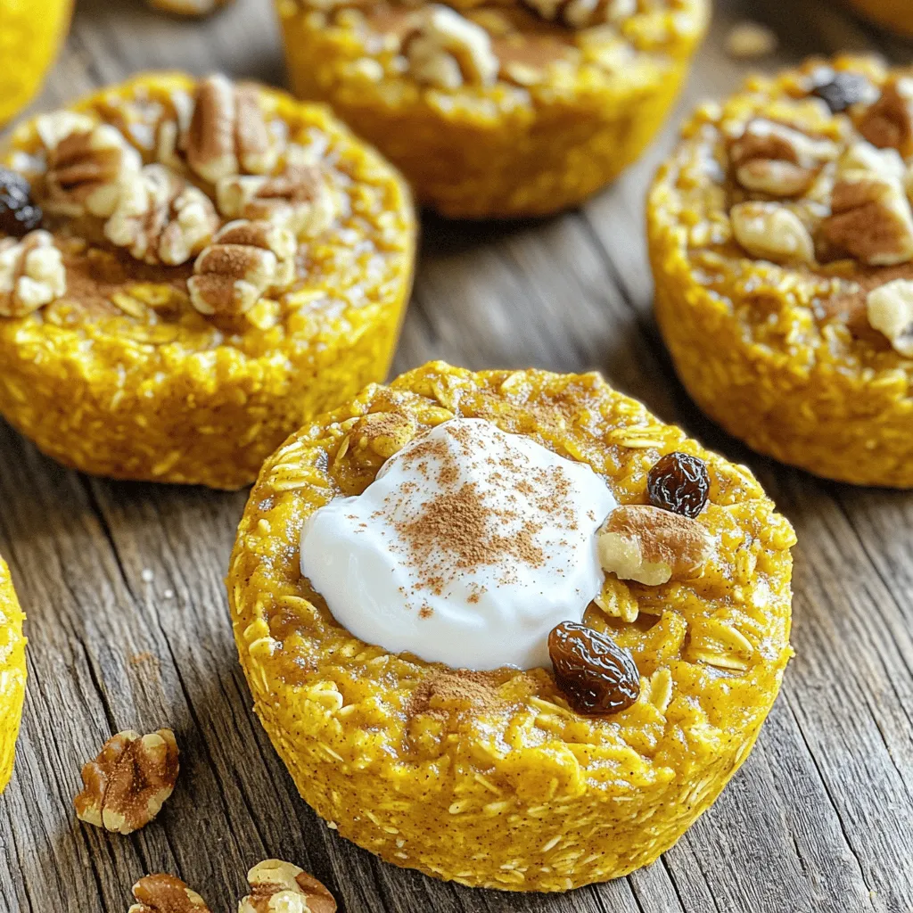 Pumpkin Spice Baked Oatmeal Cups Healthy Breakfast Joy