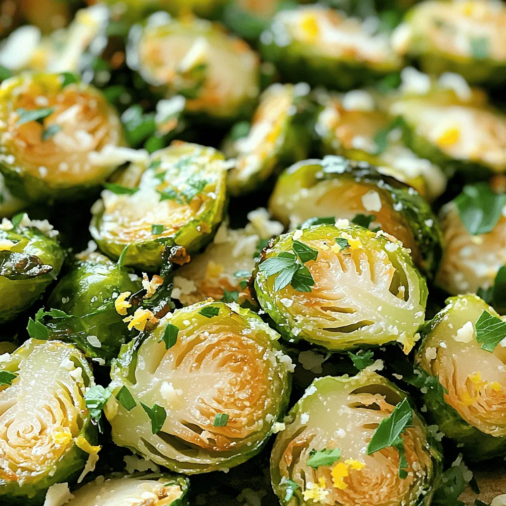Roasted Garlic Parmesan Brussels Sprouts Delight
