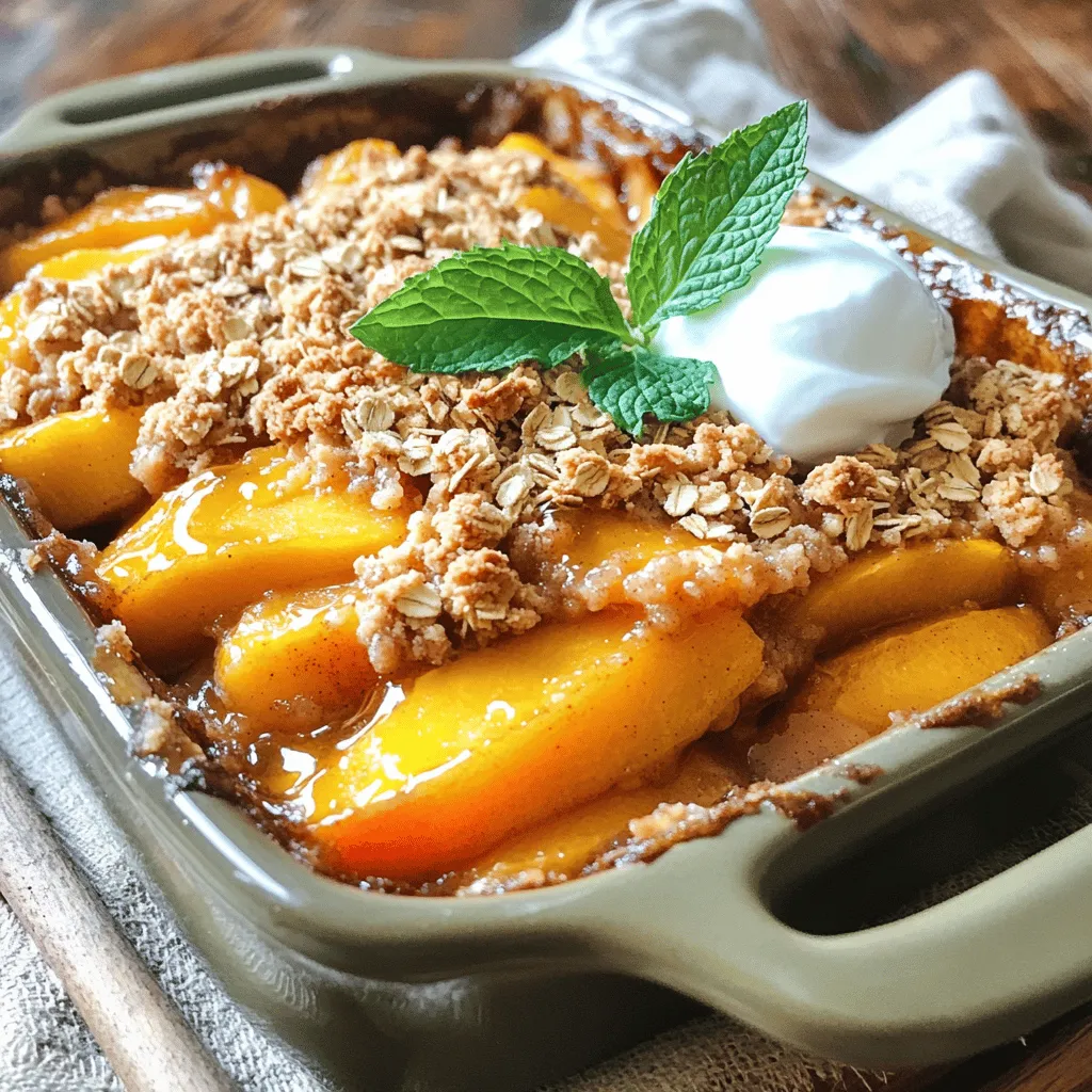 Healthy Peach Crumble Flavorful and Nutritious Dessert