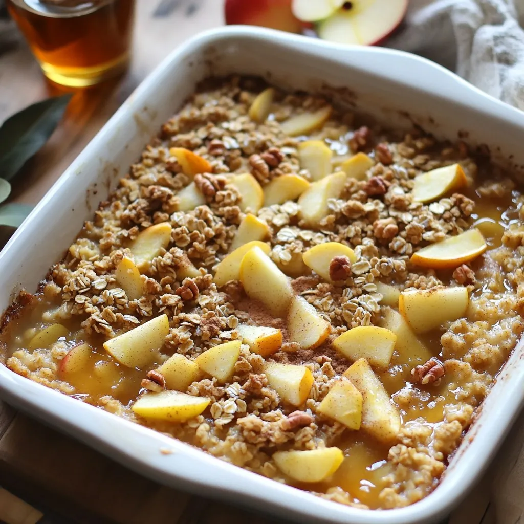 Apple Crisp Oatmeal Bake Tasty and Easy Recipe