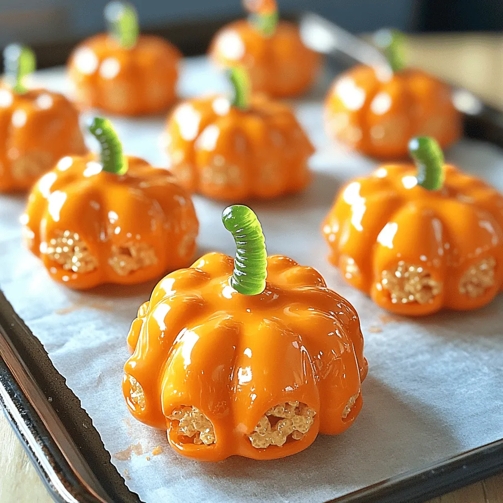 Rice Krispie Treat Pumpkins Fun and Easy Recipe