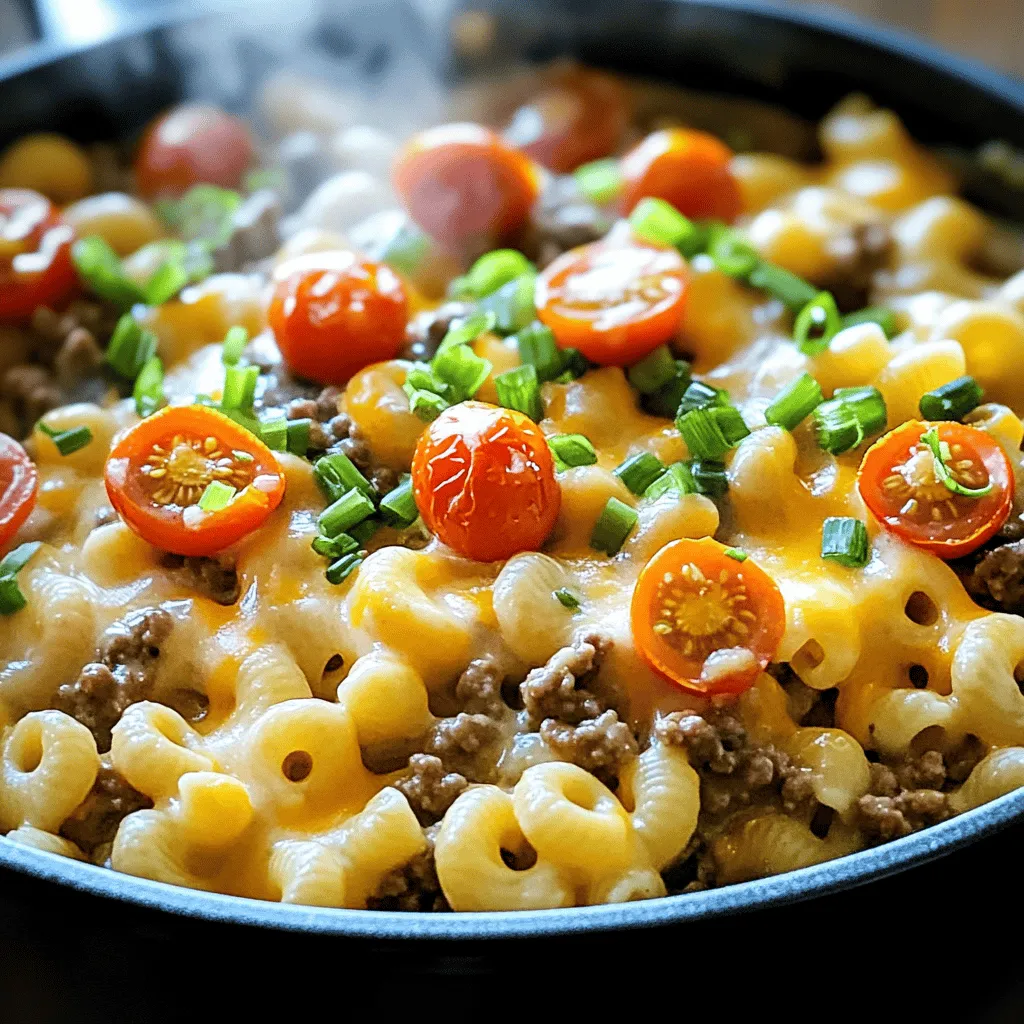 One-Pot Beef and Cheddar Ranch Pasta Easy Recipe