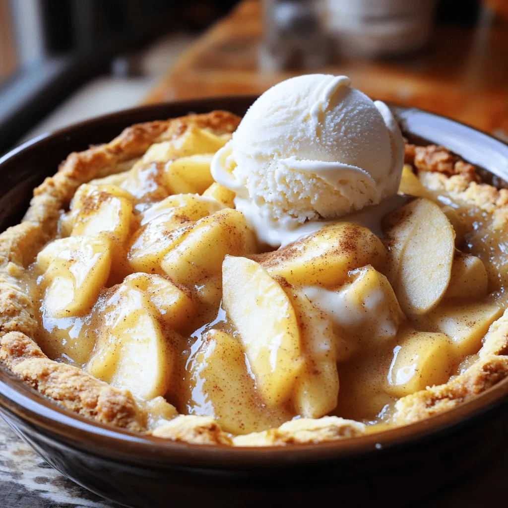 Old-Fashioned Apple Cobbler Delicious Comfort Dessert