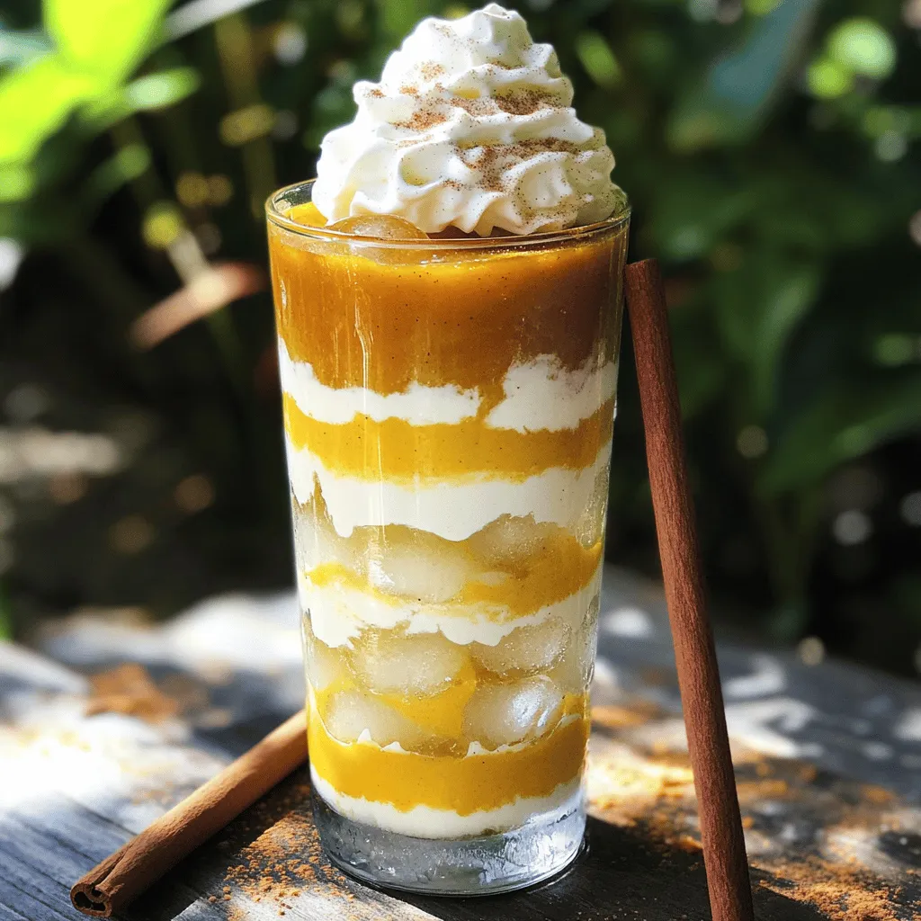 Iced Pumpkin Cream Chai Tea Delightful Fall Drink