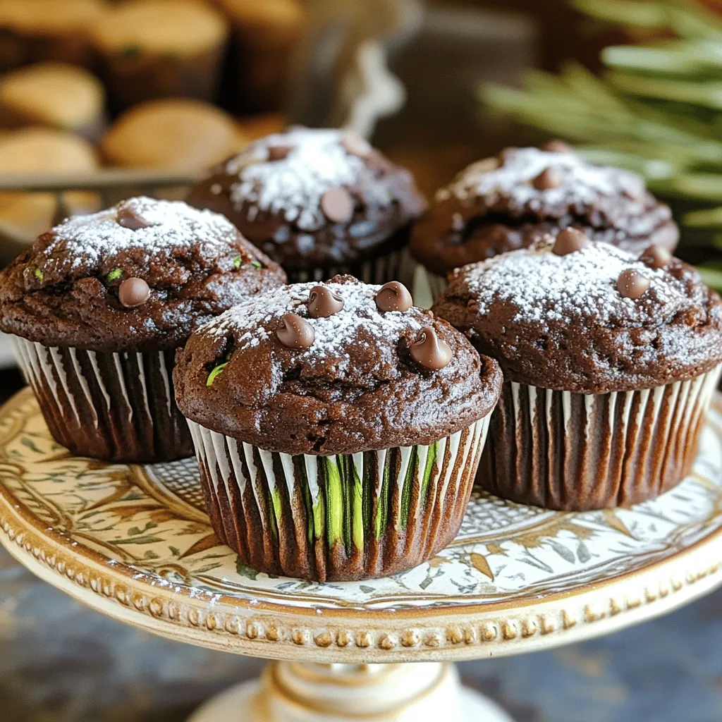 Chocolate Zucchini Muffins Moist and Decadent Treat