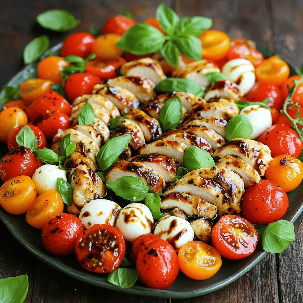 Flavorful Balsamic Chicken Caprese Salad Recipe