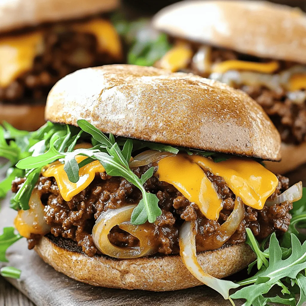 Savory Steakhouse Burger Sloppy Joes Recipe