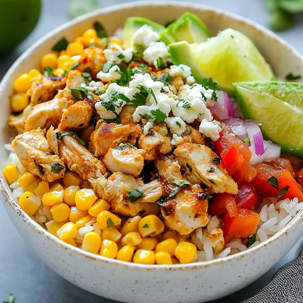 Savory Street Corn Chicken Rice Bowl Recipe Guide