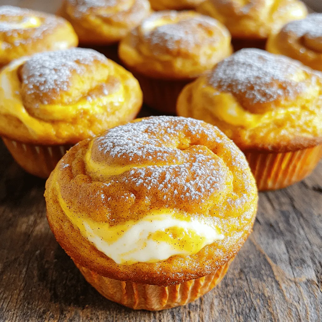 Pumpkin Cream Cheese Swirl Muffins Delightful Recipe