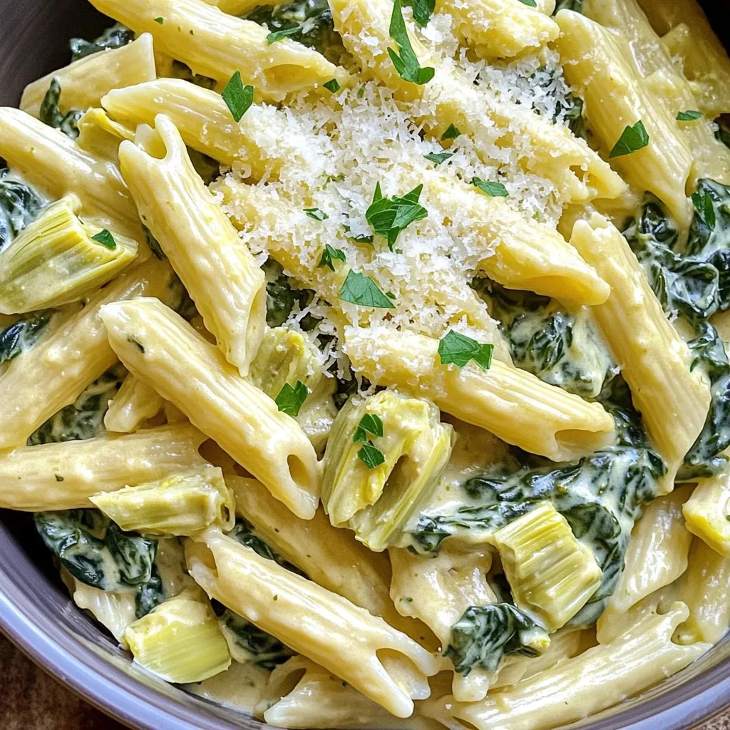 Spinach Artichoke Dip Pasta Tasty and Easy Recipe