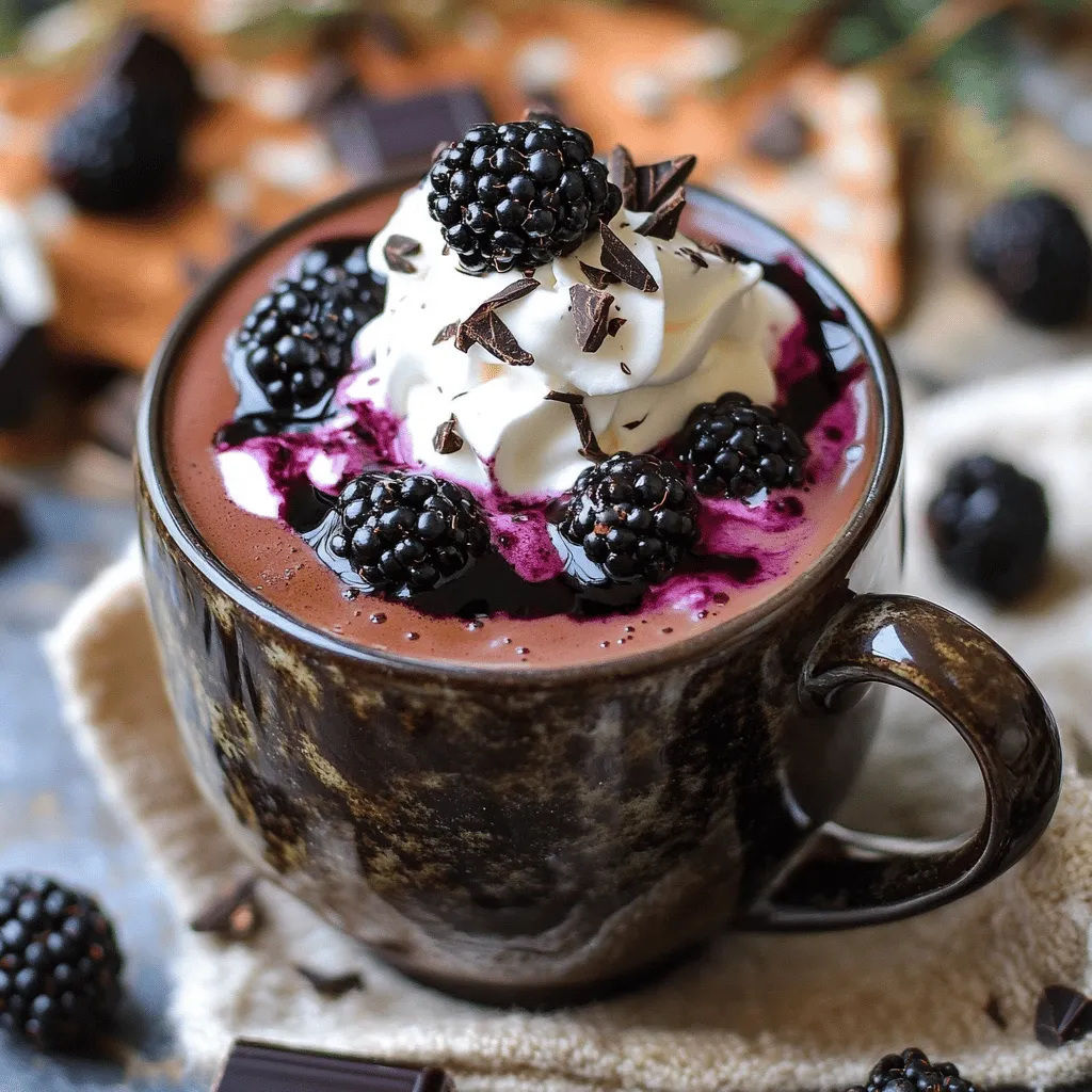 Blackberry Hot Chocolate Rich and Cozy Indulgence