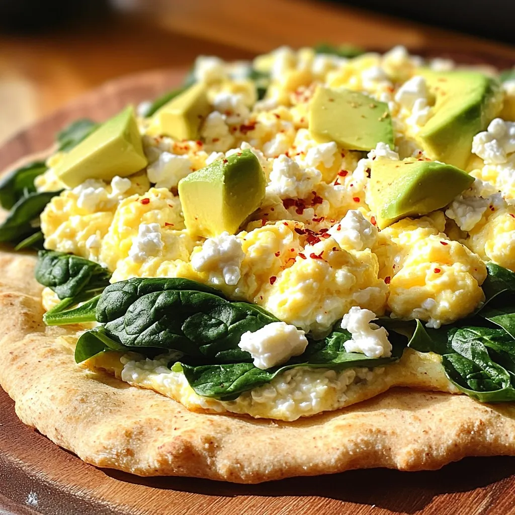 Minute Breakfast Protein Flatbread Easy and Quick Meal