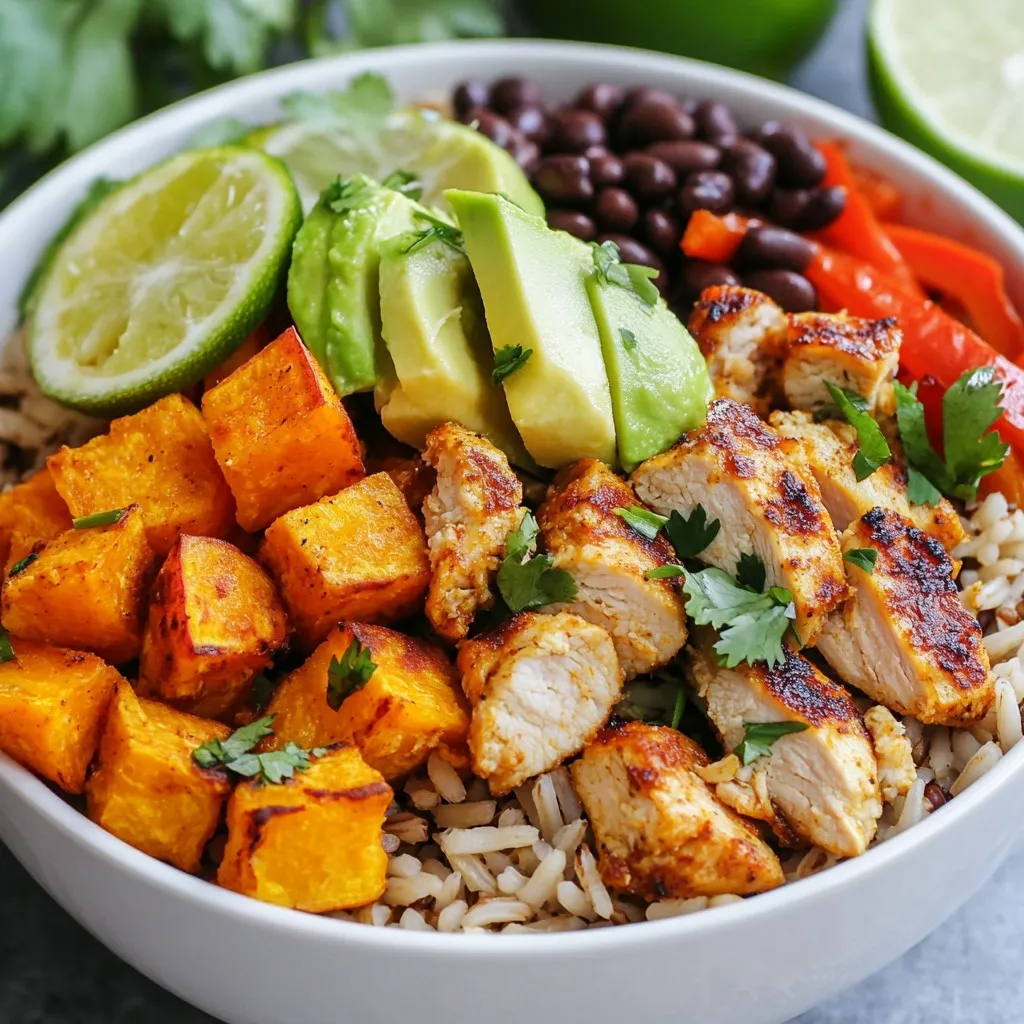 Chicken &#038; Sweet Potato Rice Bowls Healthy Meal Prep