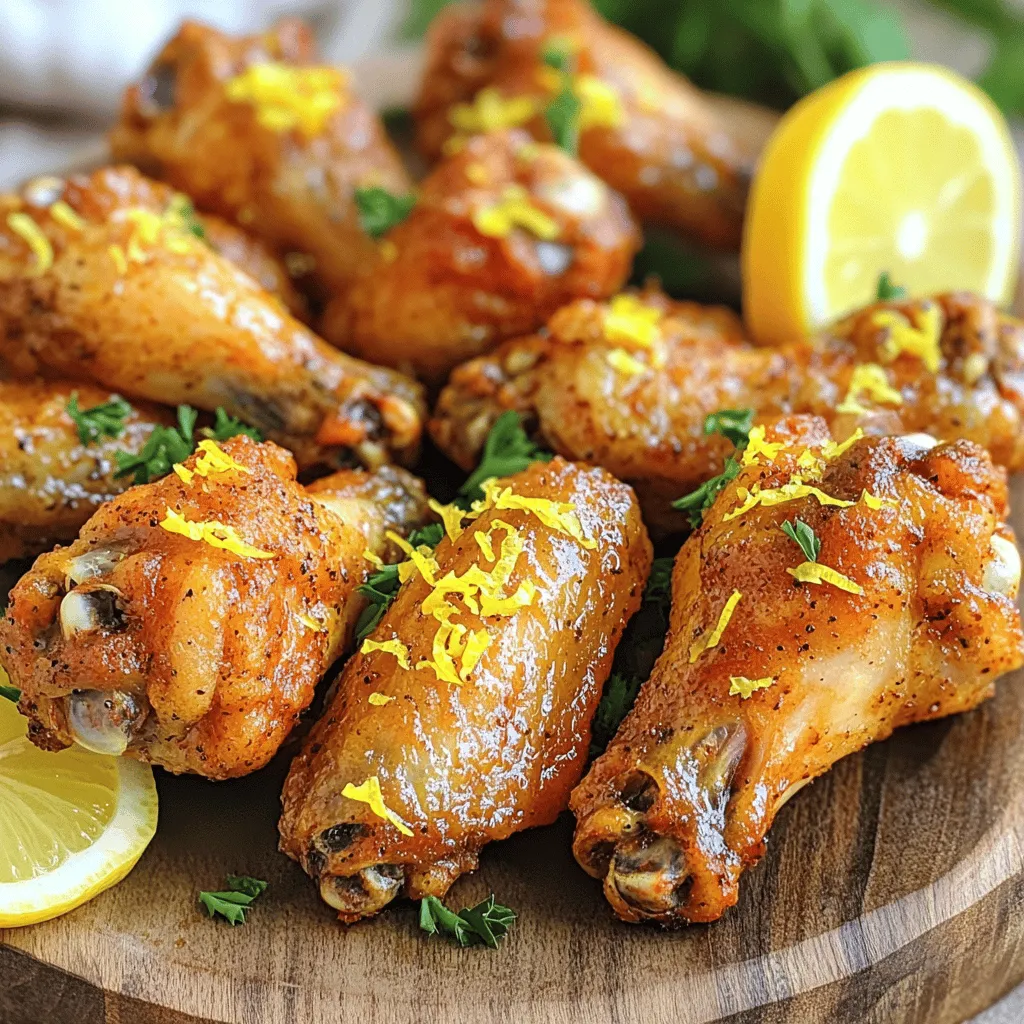 Crispy Lemon Pepper Air Fryer Wings Flavorful Delight