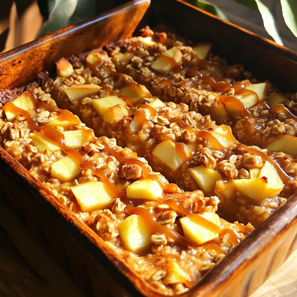 Caramel Apple Oatmeal Bake Warm and Cozy Delight