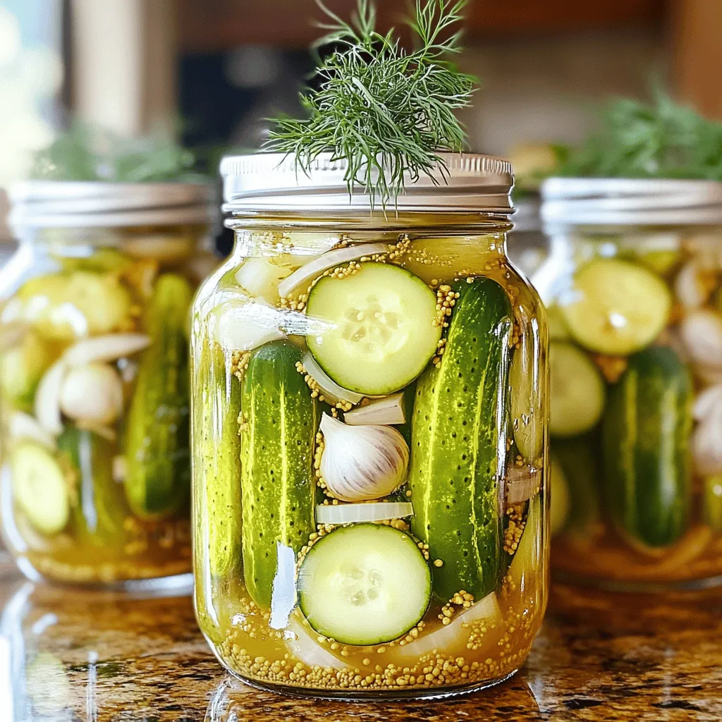 Mom&#8217;s Perfect Sweet Gherkin Pickles Simple Recipe