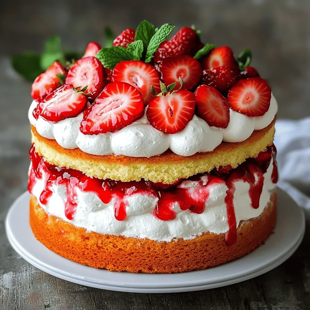 Strawberry Whipped Cream Cake Delightful Treat Today