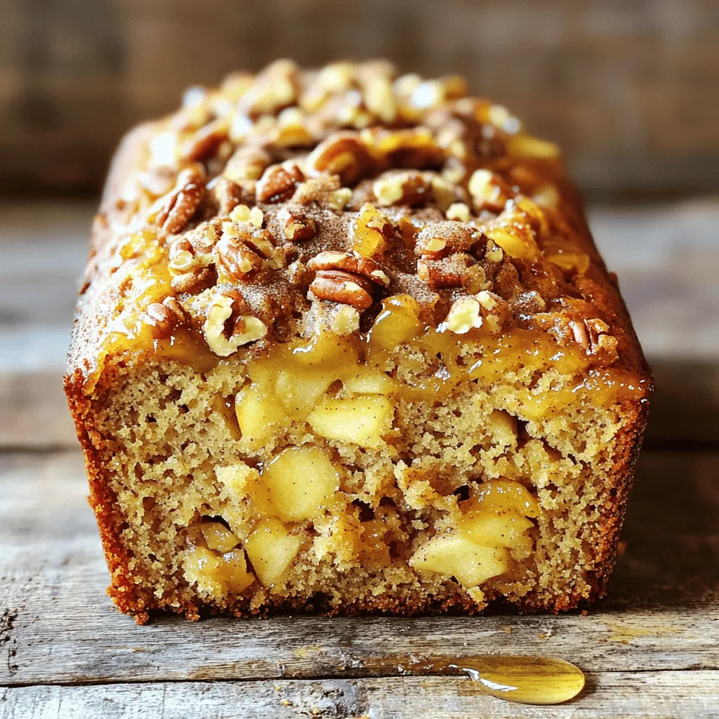 Apple Bread with Cinnamon Pecan Crunch Delightful Recipe