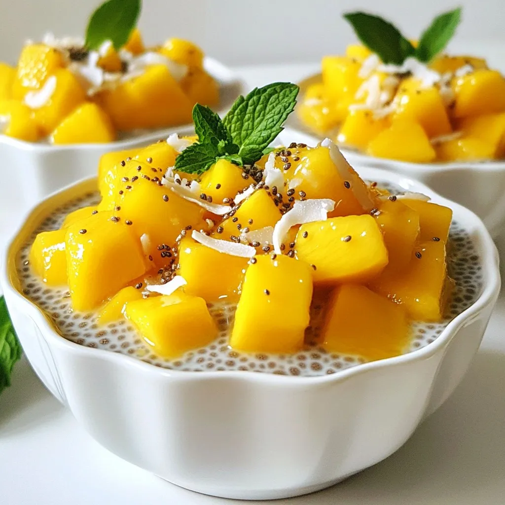 Mango Coconut Chia Pudding Creamy Nutritious Delight
