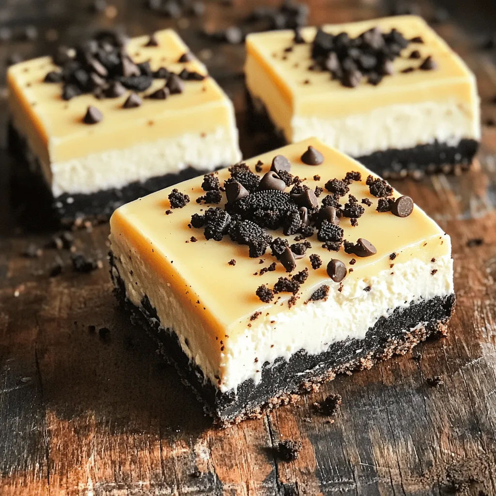 No-Bake Oreo Cheesecake Bars Quick and Easy Recipe