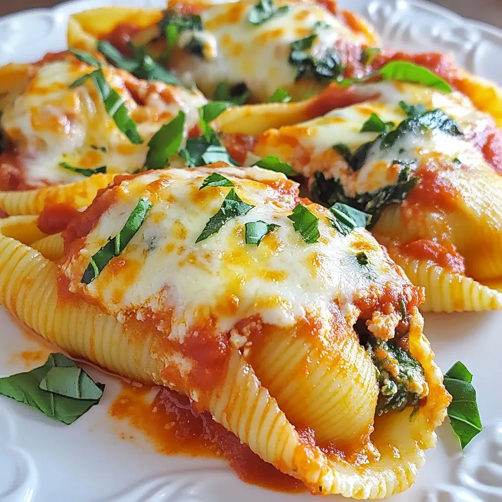Spinach Ricotta Stuffed Shells Savory and Satisfying Dish