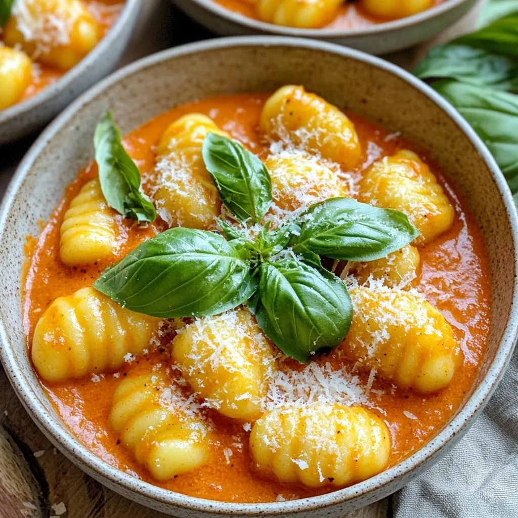 Creamy Roasted Red Pepper Gnocchi Dreamy Dish