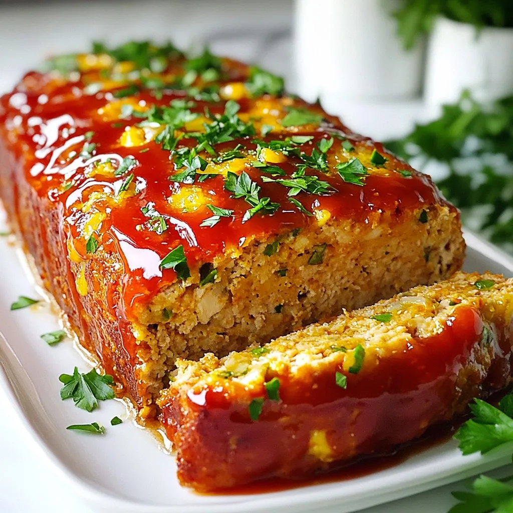 Garlic Parmesan Chicken Meatloaf Flavorful Dinner Delight