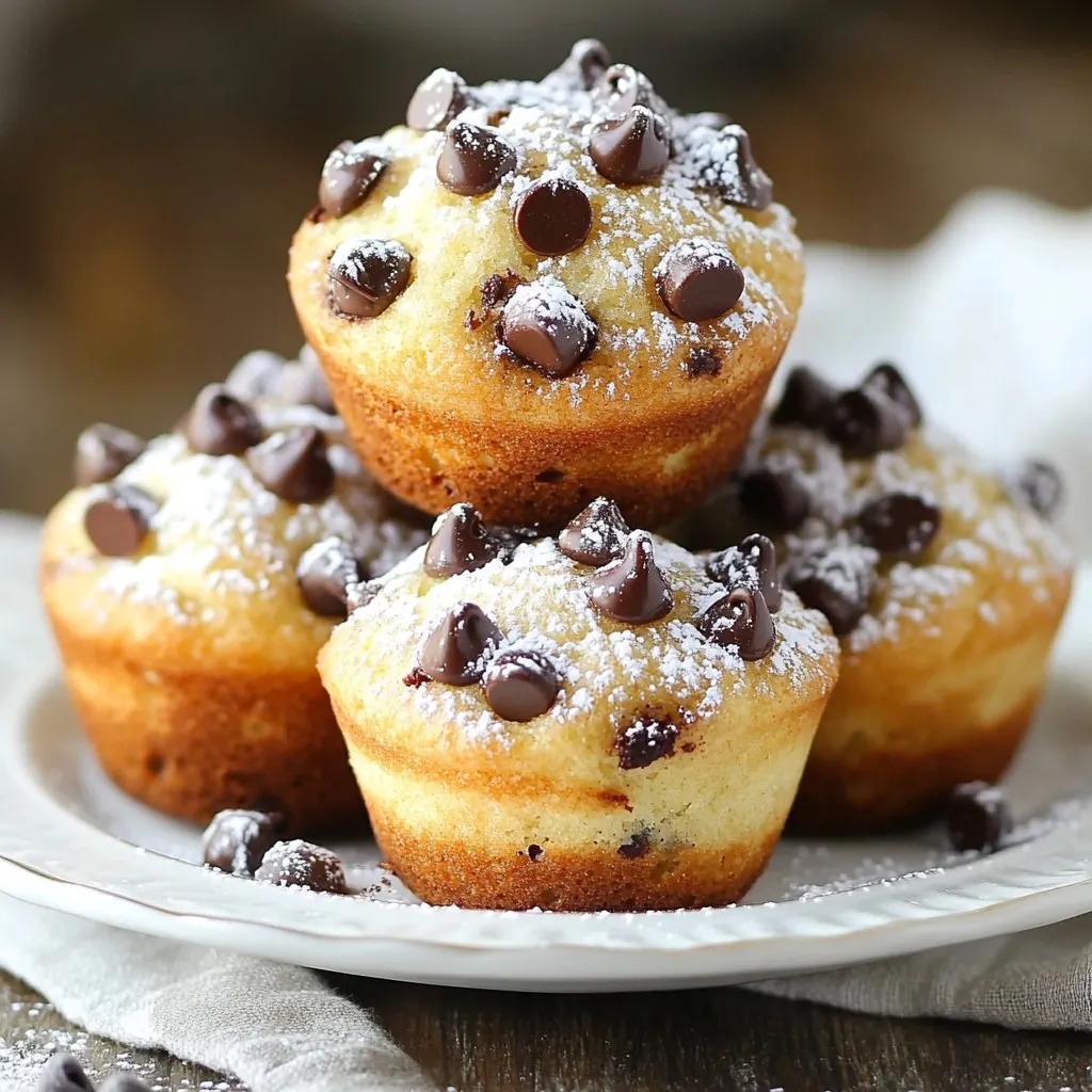 Chocolate Chip Greek Yogurt Muffins Tasty and Simple