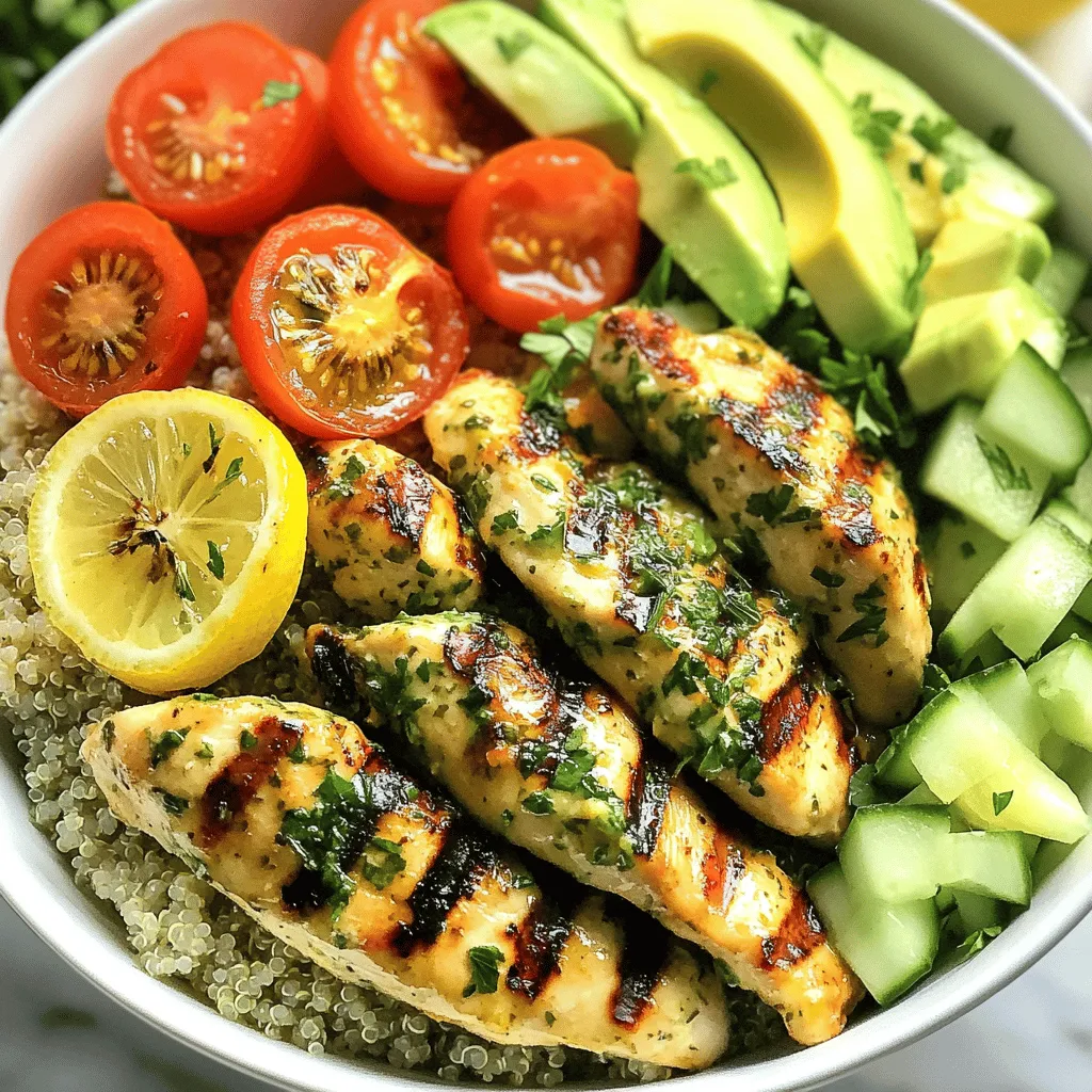 Grilled Lemon Herb Chicken Bowls Flavorful Everyday Meal