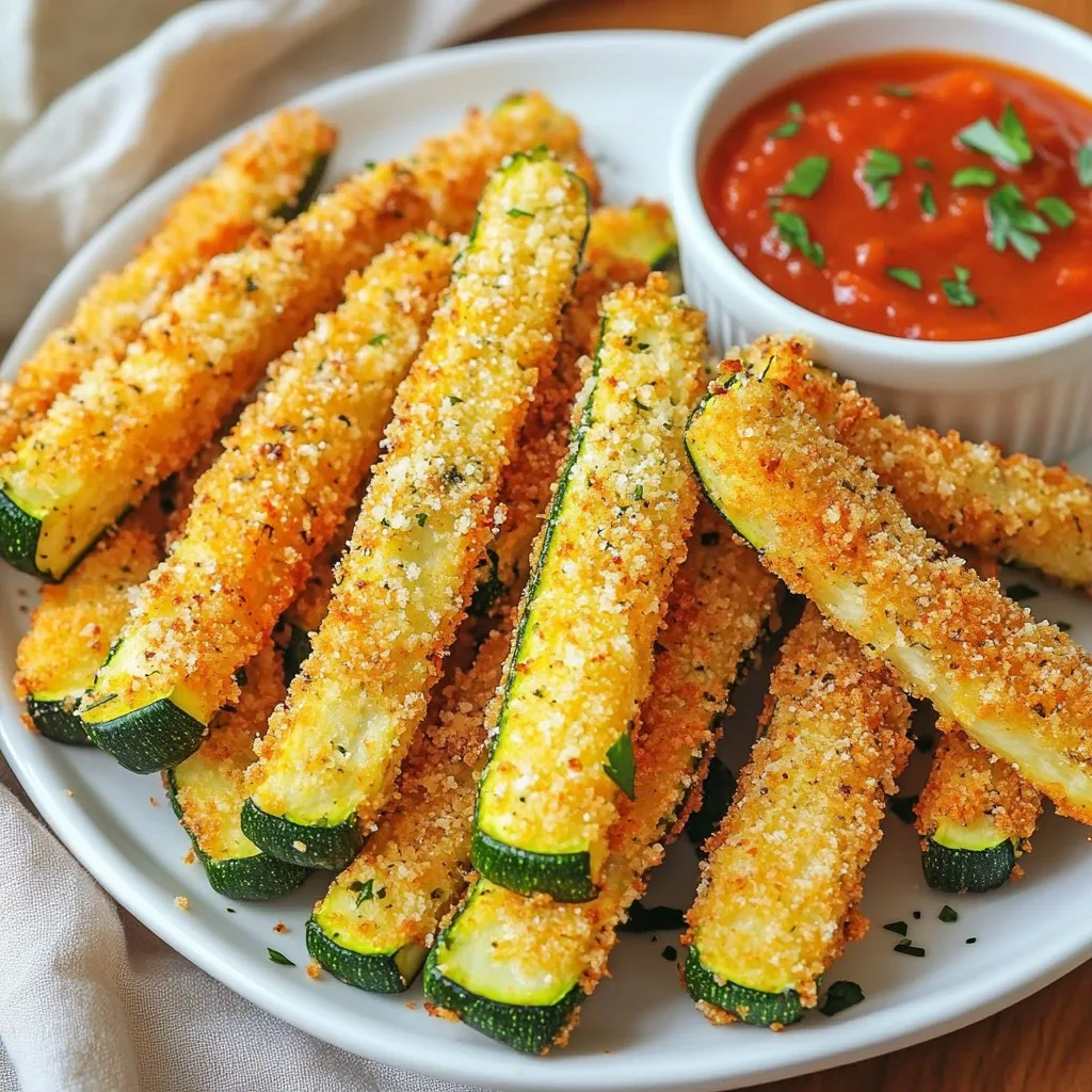 Air Fryer Parmesan Zucchini Fries Crispy and Simple Snack