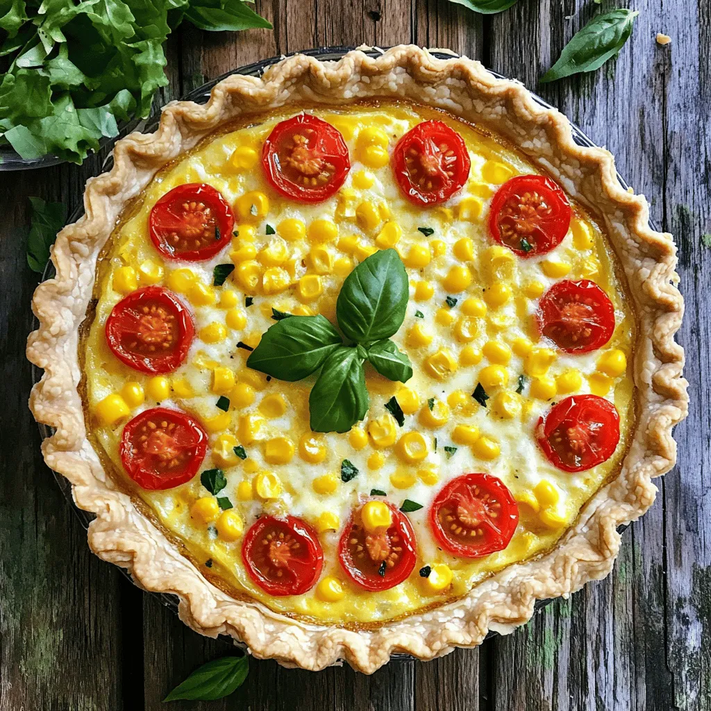 Corn and Cherry Tomato Quiche Tasty Comfort Dish