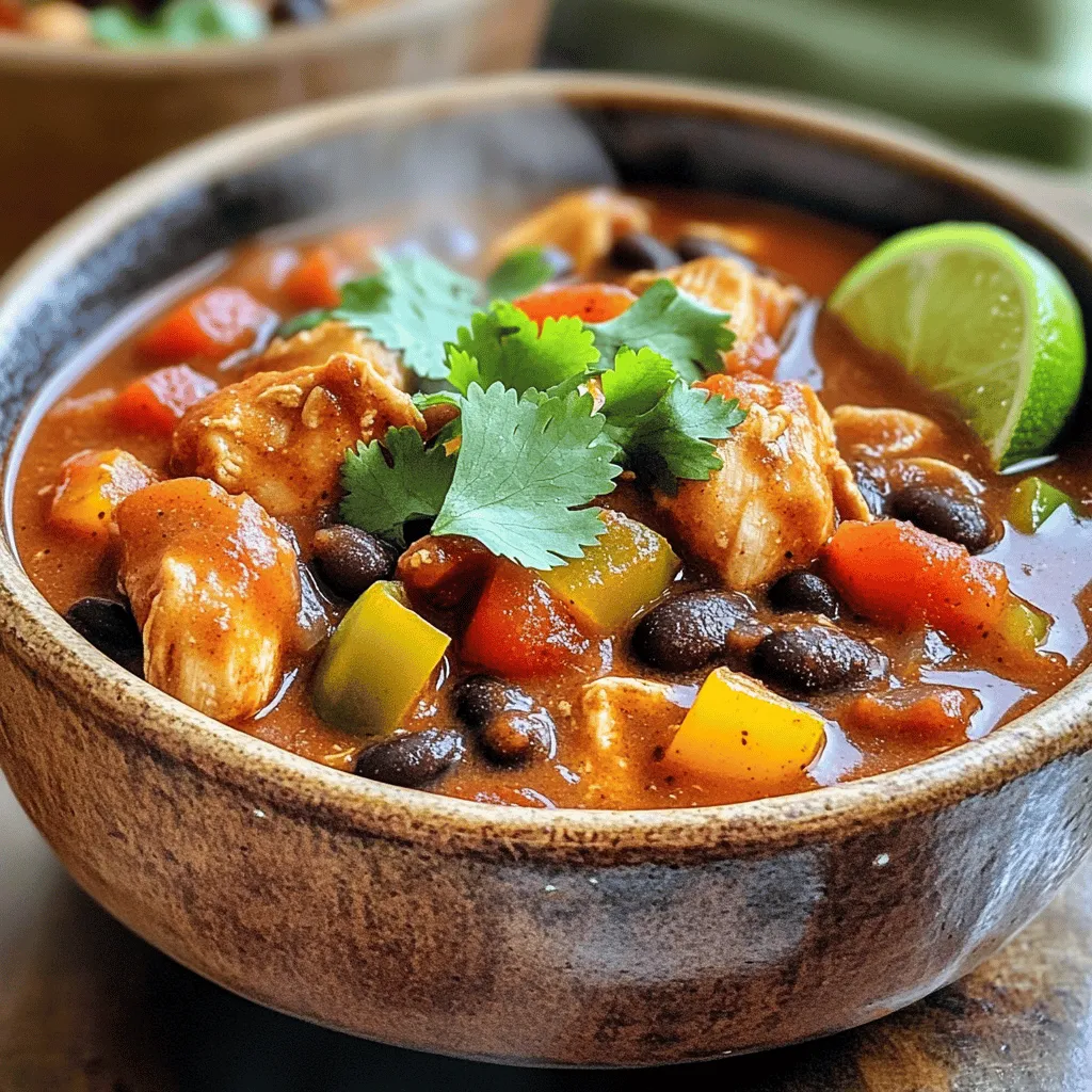 Smoky Ancho Chicken Chili Flavorful and Hearty Dish