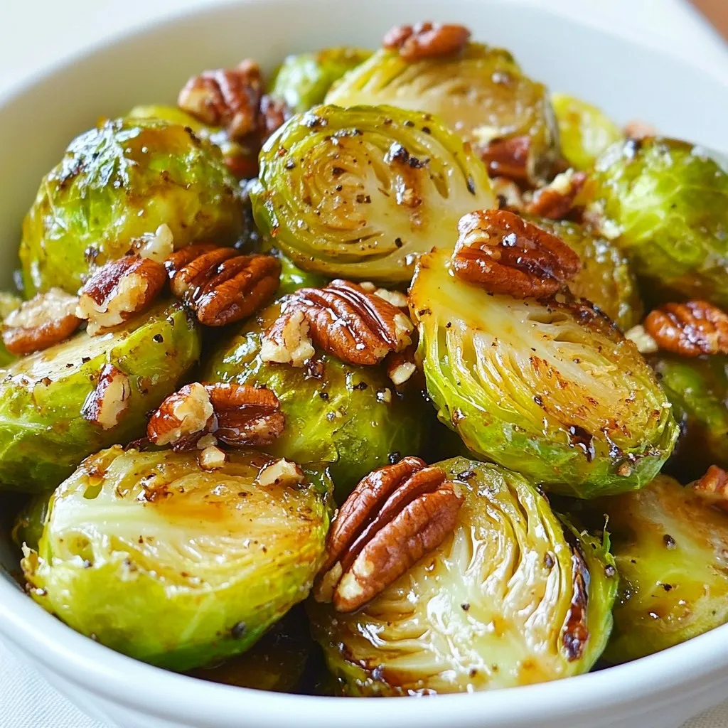 Maple Dijon Roasted Brussels Sprouts Flavorful Delight