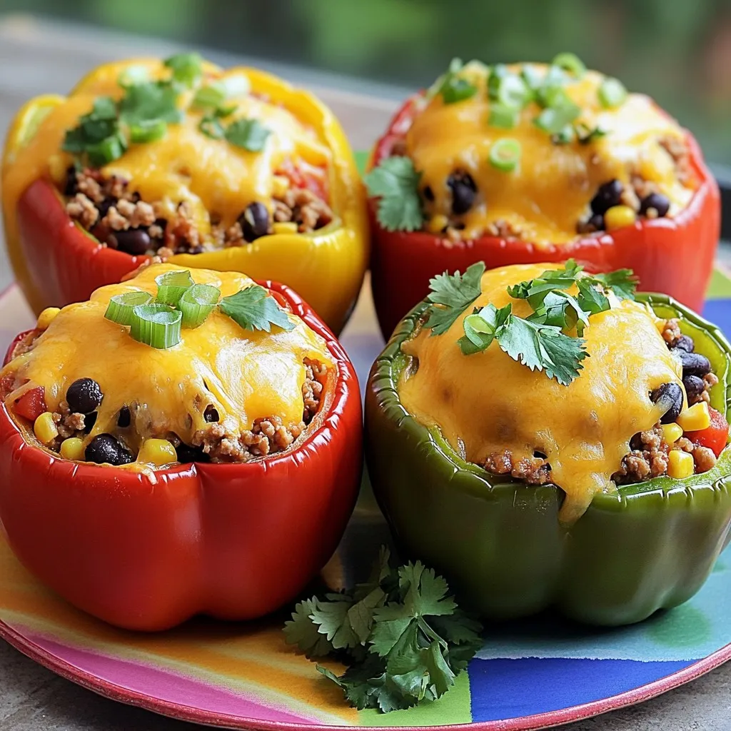 Cheesy Taco Stuffed Peppers Flavorful and Easy Recipe