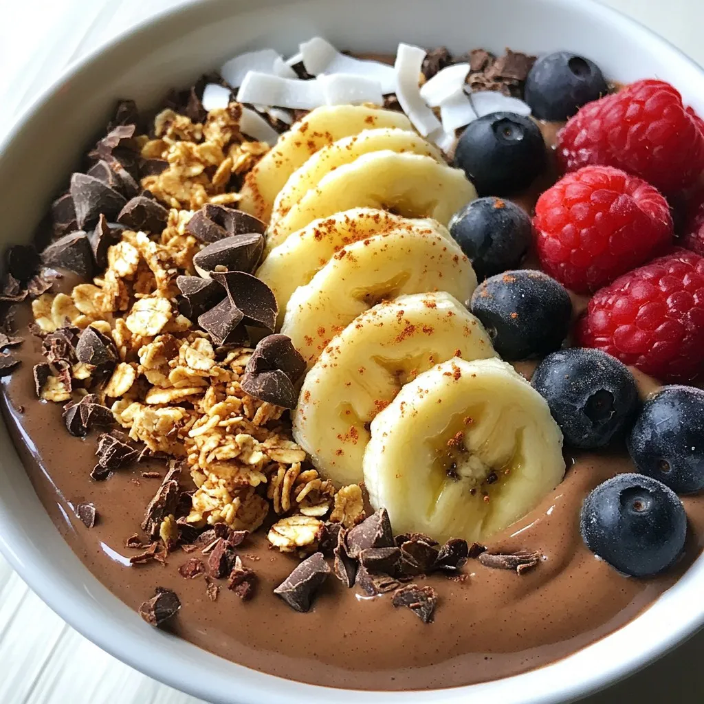 Chocolate Peanut Butter Smoothie Bowl Pure and Healthy